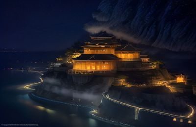 深圳夜景航拍视频缩略图，霓虹灯光映照下的深南大道，深圳第一深情纪录片